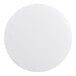 A round, white, corrugated grease-resistant cake circle.