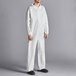 A man wearing a white Lavex coverall.