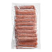 A package of Vienna Beef Skinless Beef Franks with Jalapenos and Cheddar Cheese on a red and white surface.