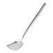 A large silver stainless steel Town wok spatula with a long handle.