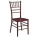 A Lancaster Table & Seating mahogany wood Chiavari chair.