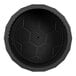 A black circular Flash Furniture fire pit with holes in it.