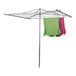 A Household Essentials outdoor drying rack with clothes drying on clotheslines.
