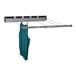 A Household Essentials retractable clothesline with a green shirt drying on it.
