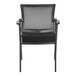 A Boss black mesh guest chair with a black seat and grey mesh back.