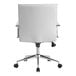 A white Boss hospitality task chair with chrome legs and backrest.