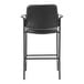 A Boss black counter stool with a metal frame.