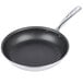 A close-up of a Vollrath Wear-Ever aluminum non-stick fry pan with a silver handle.