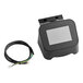 A black HeyCafe Buddy Display Control Unit with a white screen and wires.