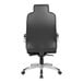 A Boss black office chair with a black cushion.