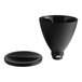 A black bean hopper for a Mahlkonig EK43 Series coffee grinder.