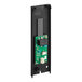 The back of a black Anfim Luna coffee machine panel with a green and white circuit board.