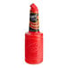 A close up of a bottle of Finest Call Premium Tropical Puree Mix with a black lid.