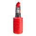 A close up of a red bottle of Finest Call Premium Tropical Puree Mix with a black label.