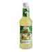 A bottle of Master of Mixes Spicy Margarita Mix with a green label and a white cap.