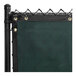 A green polypropylene privacy fence screen on a chain link fence.