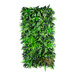 A close-up of a NatraHedge artificial Kauai living wall panel with greenery.