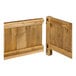 A NatraHedge Hampton Classic wooden planter with two cedar wooden panels inside.