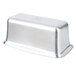 A silver rectangular Vollrath Miramar stainless steel food pan.