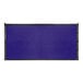A navy blue FenceScreen with black trim.
