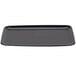 A black rectangular Sabert Mozaik catering tray.