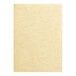 A beige rectangular sheet of heavy weight menu paper.