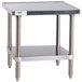 Regency 24 inch x 24 inch 16-Gauge Stainless Steel Mixer Table with Undershelf