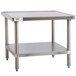 Regency 30 inch x 30 inch 16-Gauge Stainless Steel Mixer Table with Undershelf