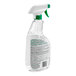 A clear plastic bottle with a white and green label and cap of Simple Green Crystal all purpose cleaner.