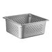 A Vollrath stainless steel 2/3 size perforated pan with white background.