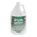 A white jug of Simple Green Crystal Concentrated Industrial Cleaner with a label.