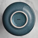 An Acopa Highlands blue and white ceramic sauce cup.