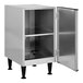 A Scotsman stainless steel cabinet with an open door.