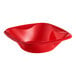 A red Solo Squared plastic bowl.