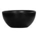 A black Cal-Mil melamine bowl.