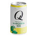 A white Q Mixers Premium Margarita Mix can with a yellow and white label featuring a lime.