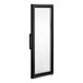 A rectangular black frame for a glass door.