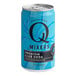 A blue Q Mixers Club Soda can with black text.