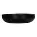 A black Cal-Mil Oslo melamine bowl.