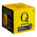 A yellow Q Mixers box with black text for 4 packs of premium tonic water cans.