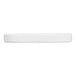 A white rectangular Cal-Mil melamine platter with a black border.
