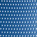 A blue perforated resin surface on a Lancaster Table & Seating Rio side chair.