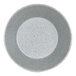 A Cal-Mil gray melamine bowl with speckles.