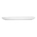 A white Cal-Mil melamine plate with a white rim.
