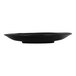 A black round Cal-Mil melamine platter on a white background.
