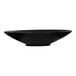 A black round Cal-Mil melamine serving bowl.