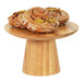 A pastry on a Cal-Mil round oak cake stand.