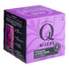 A purple box of Q Mixers Premium Ginger Beer cans with black and purple text.