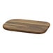 A Cal-Mil Sydney walnut wooden serving board on a table.