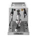 A white Astra Gourmet semi-automatic espresso machine.